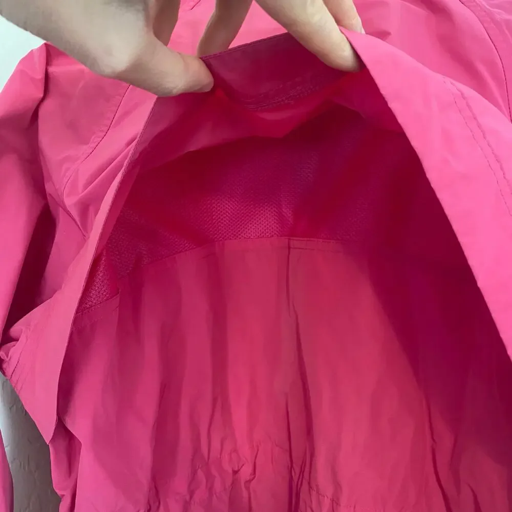 Athleta Westerly Rain Wind Jacket Womens Size Medium Hot Pink Barbiecore Active - Picture 5 of 7